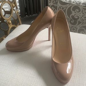 Louboutin nude heels: